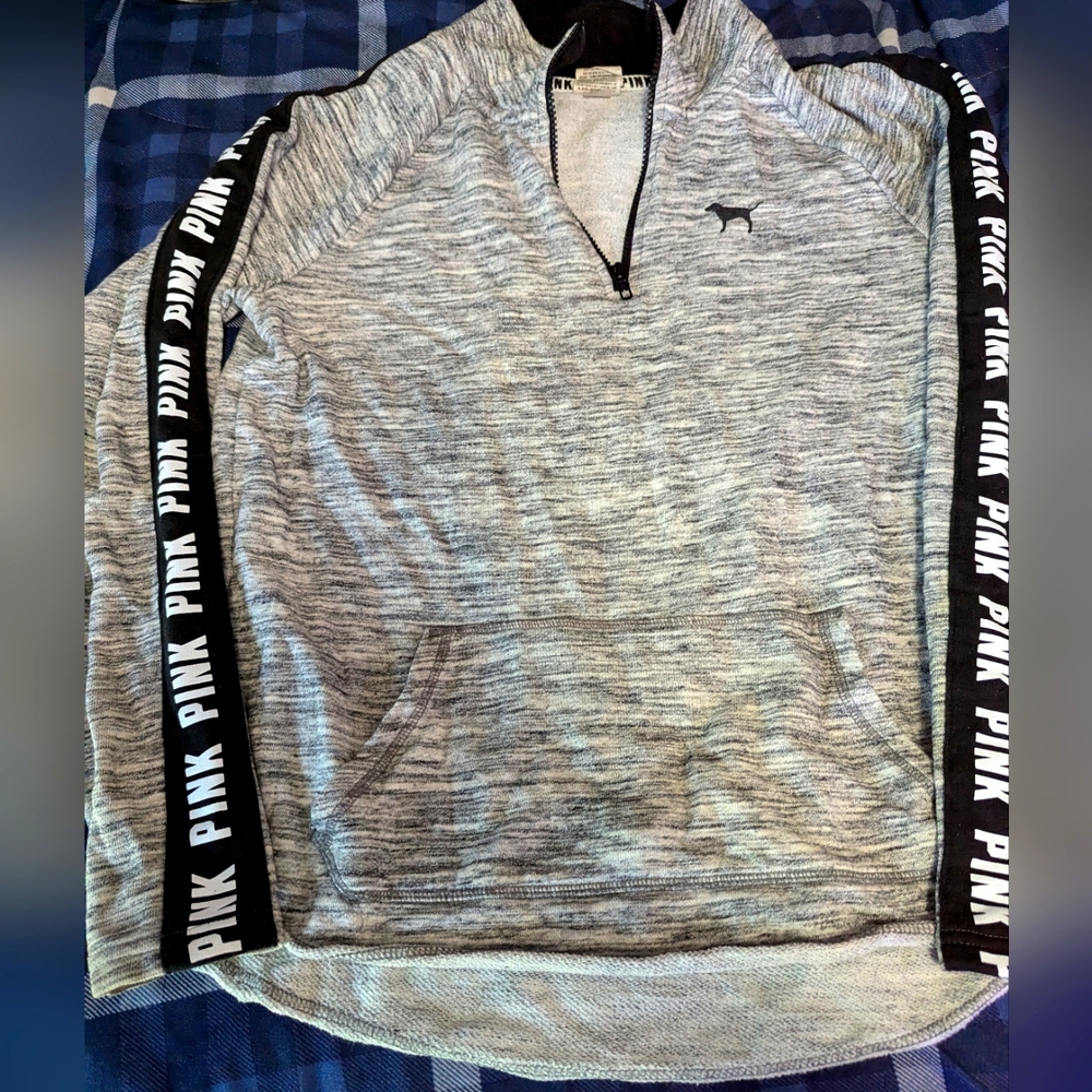Black and gray Pink sweatshirt